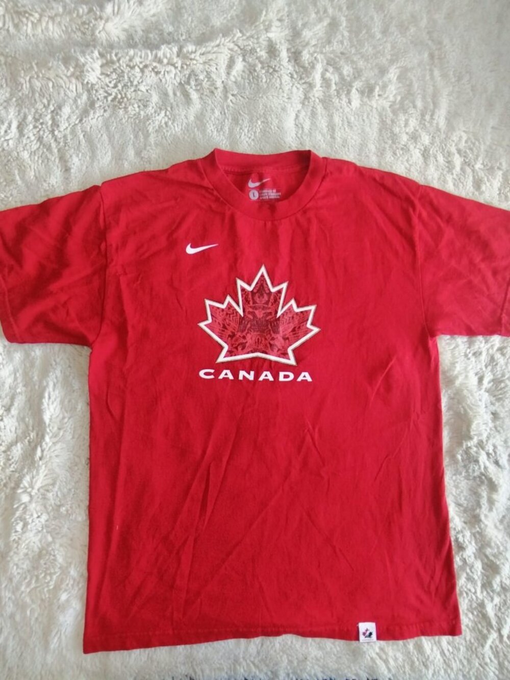 Nike Team Canada Hockey Martin Brodeur #30 T-Shirt Size Large